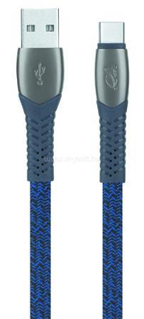 RIVACASE USB kábel, USB - USB-C, 1,2 m, "PS6102", kék