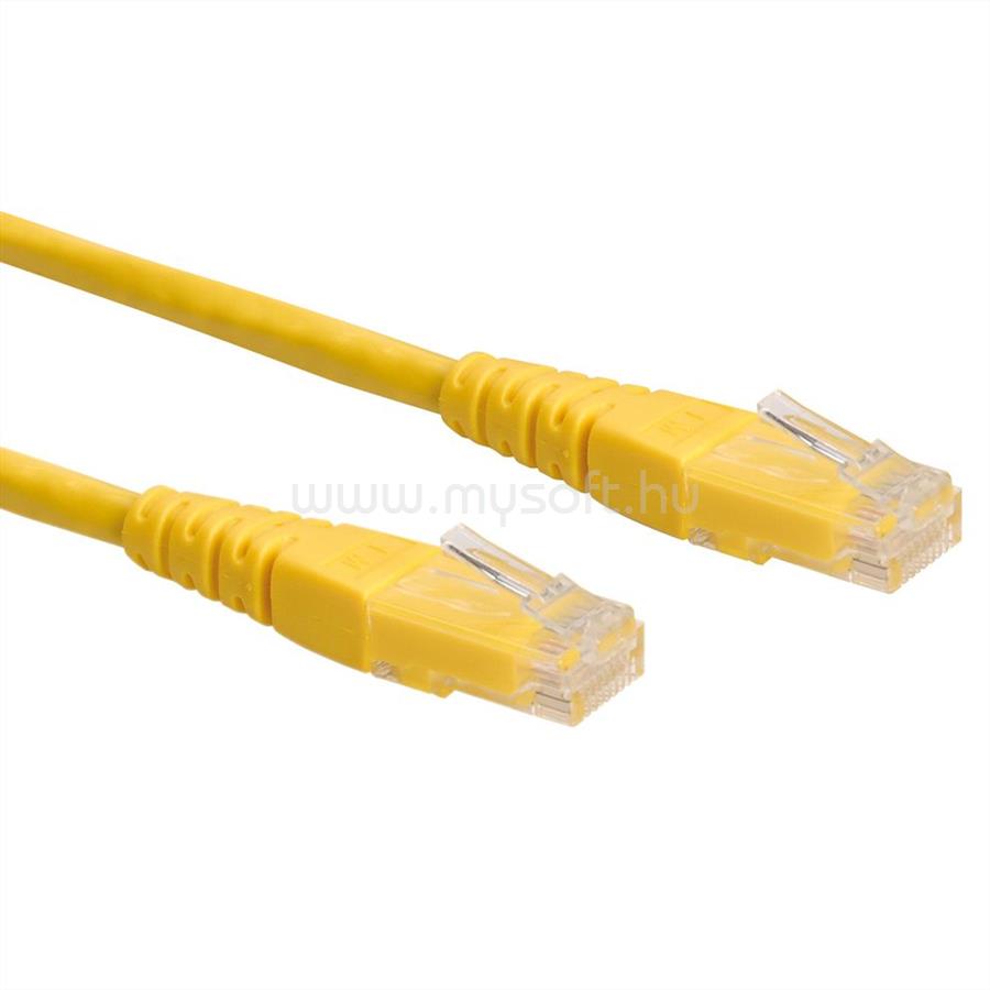 ROLINE Patch kábel UTP CAT6 2m (sárga)