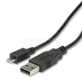 ROLINE kábel USB A Male to MicroUSB B Male 0,8m 11.02.8754 small
