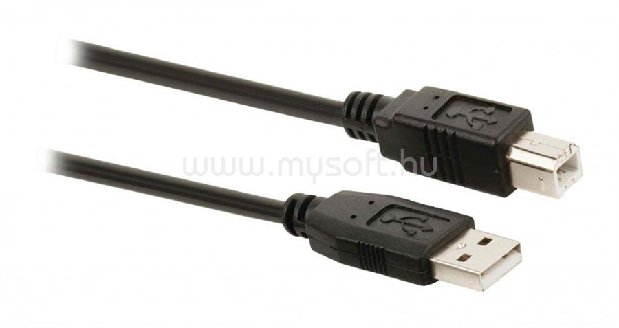 ROLINE kábel USB A-B Összekötő USB A (Male) to USB B (Male) 80cm