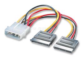 ROLINE kábel SATA táp Y elosztó, Molex to 2xSATA, 20cm 11.03.1050 small