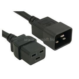 ROLINE kábel Hálózati tápkábel IEC320/C19-C20 16A/250V, fekete, 3m 19.08.1563 small