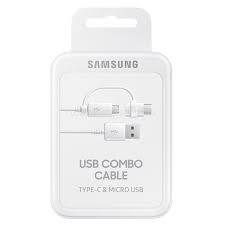 SAMSUNG EP-DG930DWEGWW Combo Cable - White (Type-C & Micro USB) EP-DG930DWEGWW small