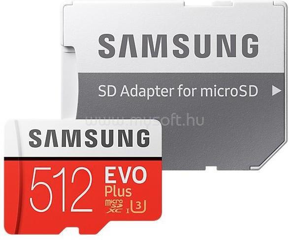 SAMSUNG EVO Plus MicroSDXC memóriakártya 512GB