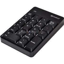 SANDBERG Numeric Keypad 2 numerikus vezeték nélküli billentyűzet (fekete) SANDBERG_630-05 small