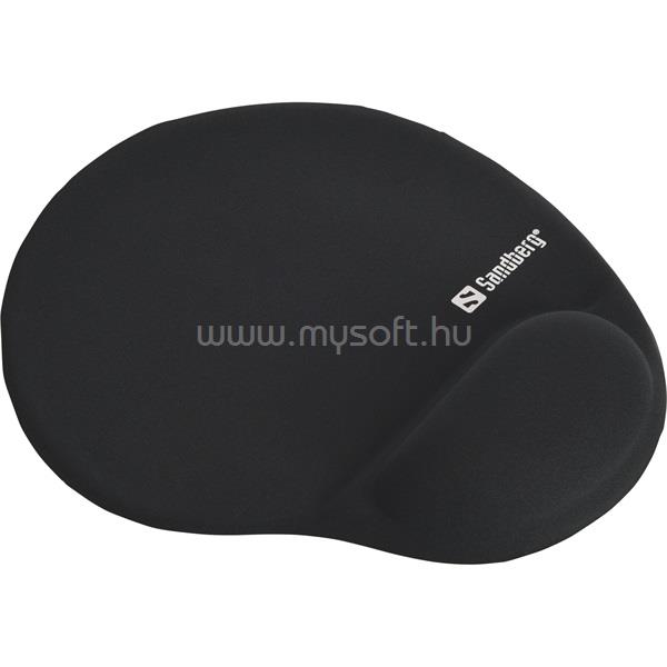 SANDBERG Gel Mousepad with Wrist Rest egérpad (zselés csuklótámasszal; fekete)