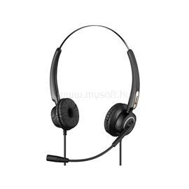 SANDBERG USB Office Headset Pro Stereo (USB; mikrofon; hangerő szabályzó; 2,1m kábel; fekete) SANDBERG_126-13 small