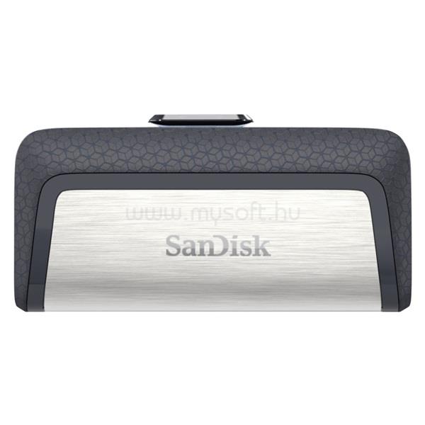 SANDISK Ultra Dual Pendrive 256GB USB3.0+Type-C (fekete-ezüst)