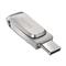 SANDISK Pen Drive 128GB USB 3.1 Gen1 Dual Drive Luxe ezüst (SDDDC4-128G-G46 / 186464) SanDisk_186464 small