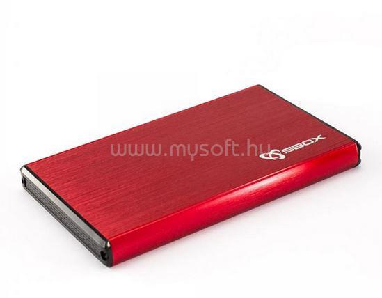 SBOX HDC-2562R USB 3.0 2,5" SATA piros HDD ház