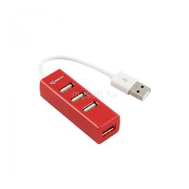 SBOX H-204 USB Hub USB-2.0 4 Port - Piros W027253 small