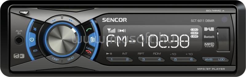 SENCOR Autórádió DAB+/AM/FM tunerrel