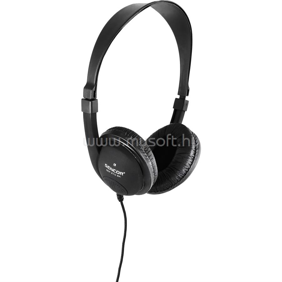 SENCOR SEP 275 ultra könnyű fekete fejhallgató