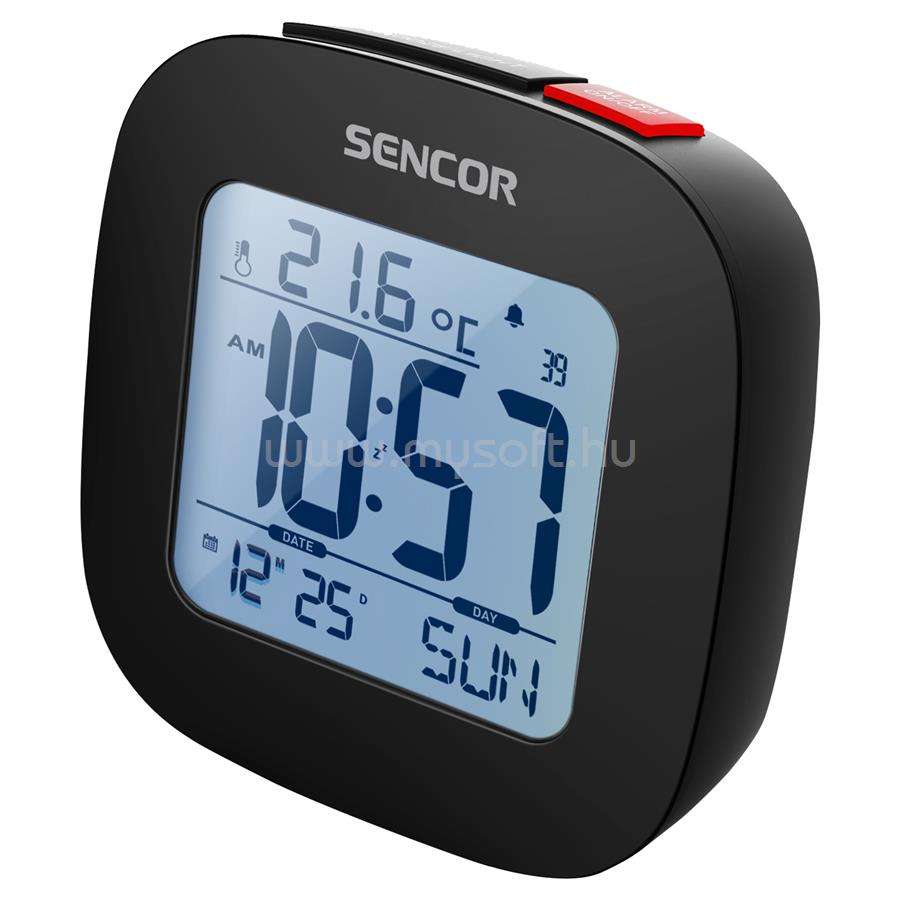 SENCOR SDC1200B fekete ébresztőóra