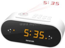 SENCOR fehér kivetítős rádiós ébresztőóra SRC_3100_W small