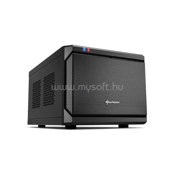 SHARKOON QB One Fekete (Táp nélküli) mini-ITX ház