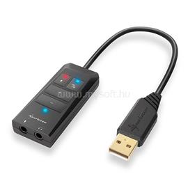 SHARKOON külső hangkártya - SB1 (TRRS -> USB, PC/PS4, Hardveres Equalizer, 15 cm, fekete) 4044951020492 small