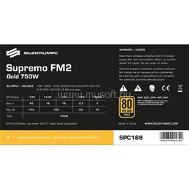 SILENTIUMPC tápegység Supremo FM2 Gold SPC169 750W moduláris 80+ Gold SPC169 small