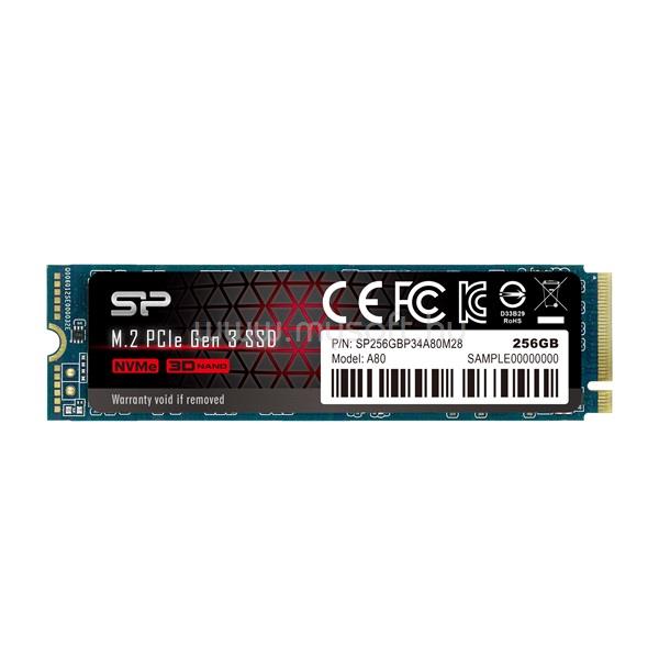 SILICON POWER SSD 256GB M.2 2280 NVMe PCIe Gen3x4 A80