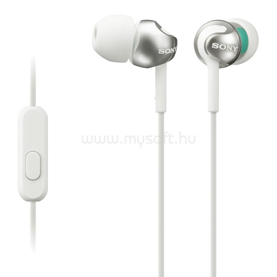 SONY MDREX110APW Fehér mikrofonos fülhallgató