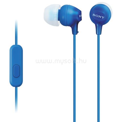 SONY MDREX15APLI Kék mikrofonos fülhallgató