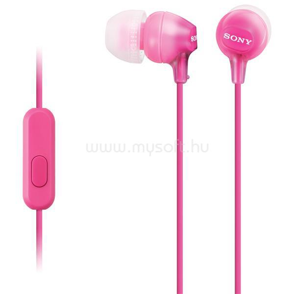 SONY MDREX15APPI Rózsaszín mikrofonos fülhallgató