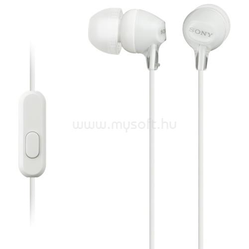 SONY MDREX15APW Fehér mikrofonos fülhallgató