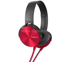 SONY MDRXB450APR Piros mikrofonos fejhallgató MDRXB450APR small