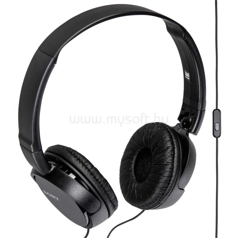 SONY MDRZX110APB Fekete mikrofonos fejhallgató