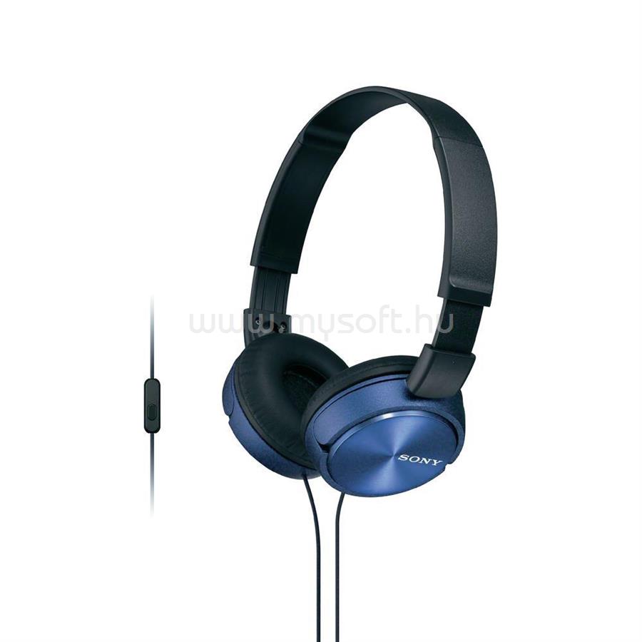 SONY MDRZX310APL Kék mikrofonos fejhallgató