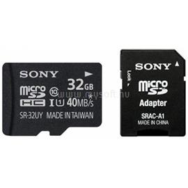 SONY microSDHC 32GB Cl10 UHS-I U1 memóriakártya + SD adapter SR32UYA small