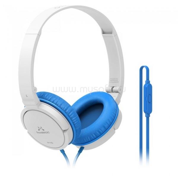 SOUNDMAGIC SM-P11S On-Ear fehér-kék fejhallgató headset