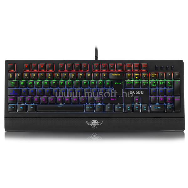 SPIRIT OF GAMER XPERT K500 Mechanikus Billentyűzet (SOG Brown) USB, HU (fekete)