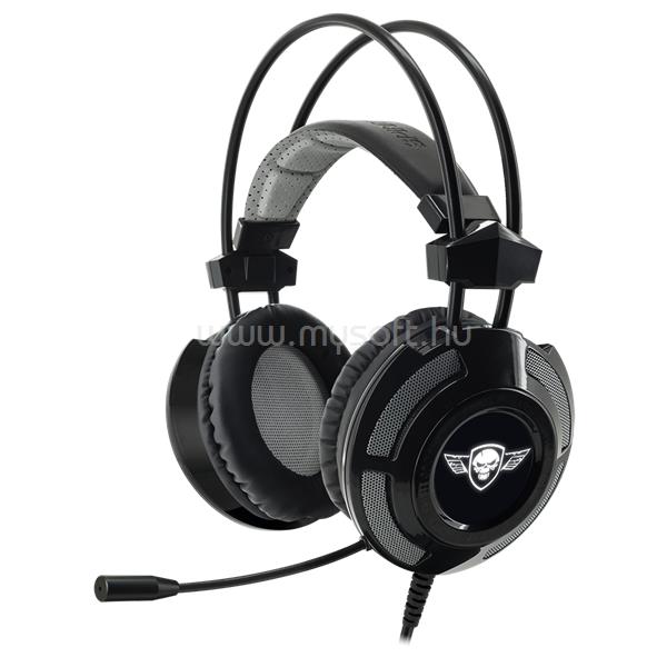 SPIRIT OF GAMER Fejhallgató - ELITE-H70 Black (7.1, mikrofon, USB, hangerőszabályzó, nagy-párnás, 2.4m kábel, fekete)