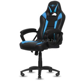 SPIRIT OF GAMER szék - FIGHTER Blue (állítható magasság; párnázott kartámasz; PU; max.120kg-ig, fekete-kék) SPIRIT_OF_GAMER_SOG-GCFBL small