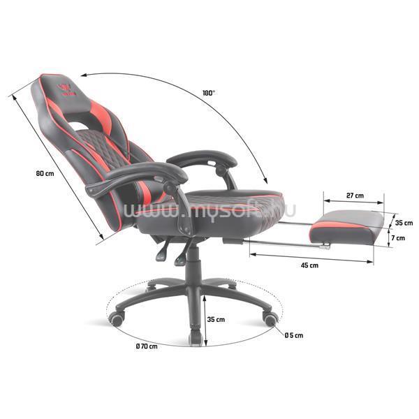 SPIRIT OF GAMER MUSTANG Red (állítható dőlés/magasság; kihajtható lábtartó; max.120kg-ig, fekete-piros) szék [BEMUTATÓ DARAB] SPIRIT_OF_GAMER_SOG-GCMRE_B01 large