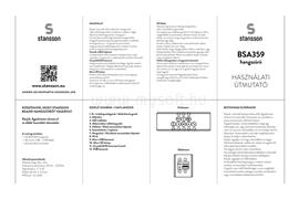 STANSSON BSA359A narancssárga Bluetooth hangszóró BSA359A small