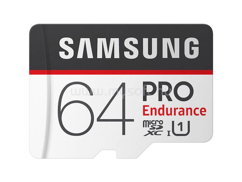 SAMSUNG PROEndurance MicroSDHC memóriakártya 64GB, Class10, UHS-1 + Adapter