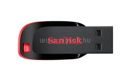 SANDISK Cruzer Blade Pendrive 64GB USB2.0 (piros-fekete) 114925 small