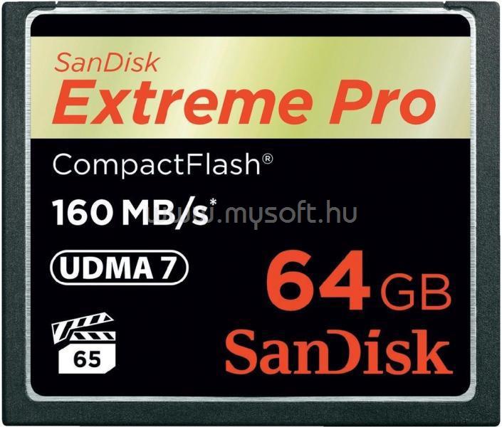 SANDISK Extreme Pro Compact Flash CF memóriakártya 64GB