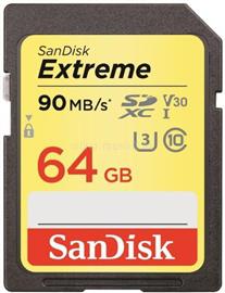 SANDISK Extreme SDXC 64GB Cl10 UHS-I U3 V30 (90/40) memóriakártya 173356 small
