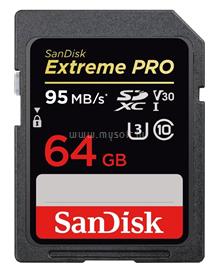 SANDISK Extreme Pro SDXC 64GB UHS-I U3 (95 MB/s) memóriakártya 173369 small