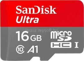 SANDISK Ultra microSDHC memóriakártya 16GB, Class10, UHS-I U1 + SD adapter 173446 small