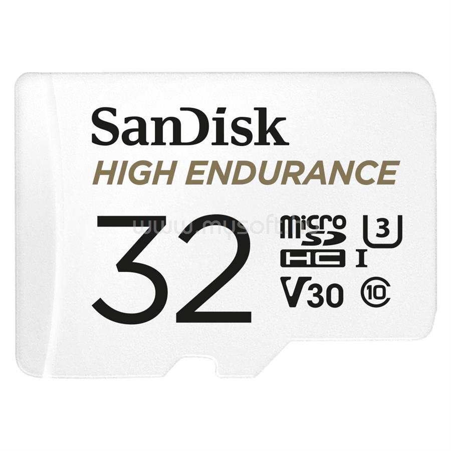 SANDISK High Endurance MicroSDHC memóriakártya 32GB, Class10, UHS-I U3