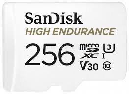 SANDISK High Endurance MicroSDXC memóriakártya 256GB, Class10, UHS-I, U3