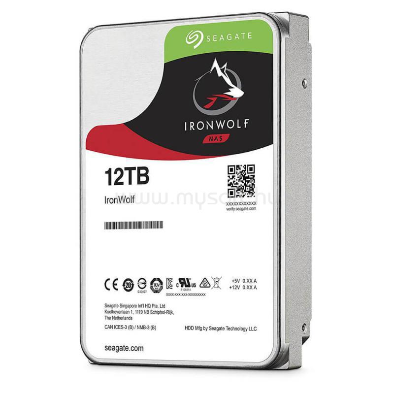 SEAGATE HDD 12TB 3,5" SATA 7200RPM 256MB IRONWOLF NAS