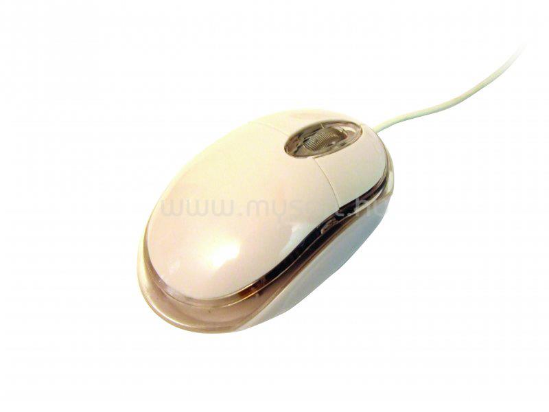 SILVERLINE Vezetékes optikai egér OM-290, USB, fehér