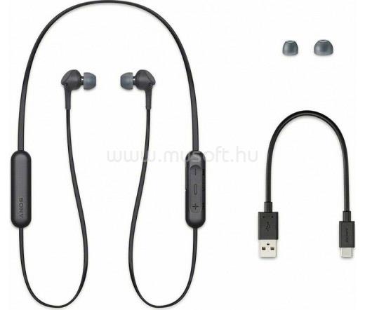 SONY WIXB400B Bluetooth fekete fülhallgató headset