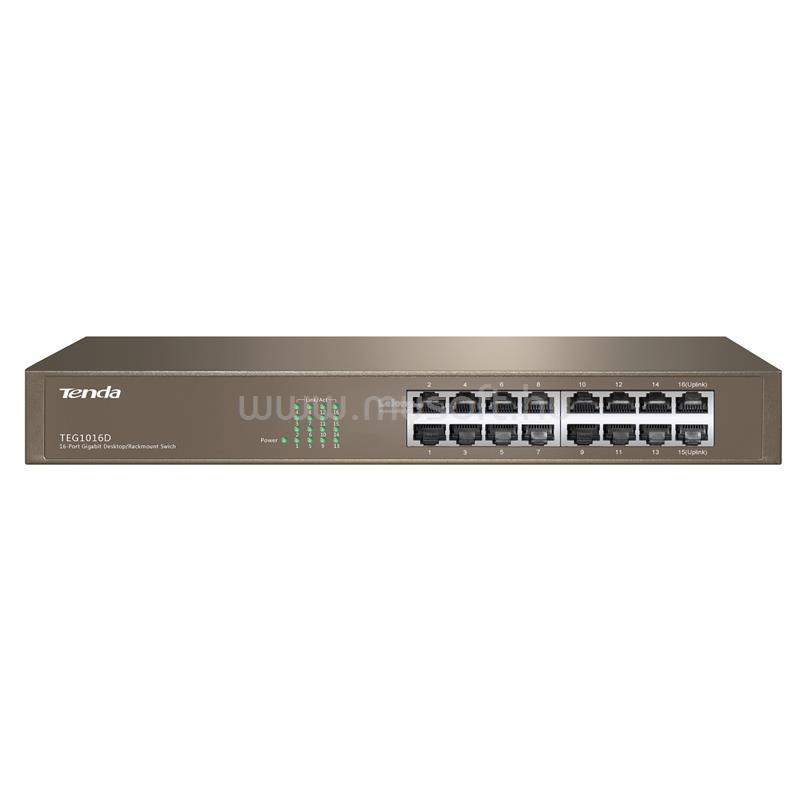 TENDA TEG1016D 16port 10/100/1000Mbps LAN nem menedzselhető asztali Switch