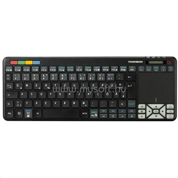 THOMSON ROC3506 LG Smart TV multimédiás TOUCHPAD vezetékes billentyűzet német lokalizáció (fekete)